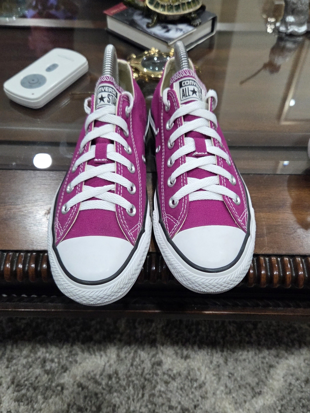 Converse Chuck Taylor All Star Low Top Womens Sneakers - Pink - Picture 4 of 6